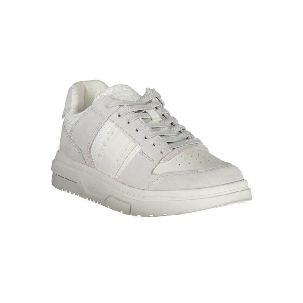 Tommy Hilfiger White Polyurethane Men Men's Sneaker - Picture 2 of 3